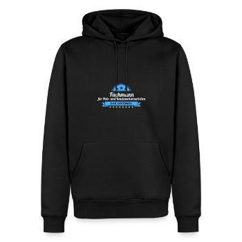 Bautenschutz Fachmann Design für stolze Handwerker - Männer Premium Bio Hoodie - Schwarz - Vorne - Nico (187cm)