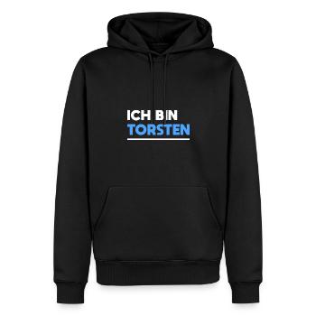 Torsten Name Spruch für stolze Torstens - Männer Premium Bio Hoodie - Schwarz - Vorne - Nico (187cm)