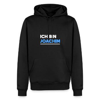 Joachim Name Spruch für stolze Joachims - Männer Premium Bio Hoodie - Schwarz - Vorne - Nico (187cm)