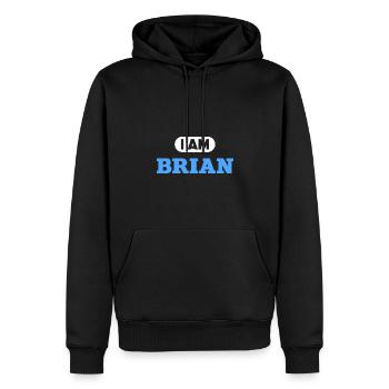 Brian Name Saying für stolze Brians - Männer Premium Bio Hoodie - Schwarz - Vorne - Nico (187cm)