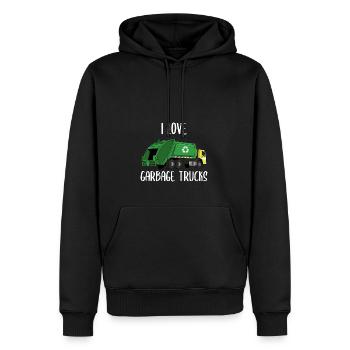 Müllwagen Liebe Müllabfuhr Kind Junge I Geschenk - Männer Premium Bio Hoodie - Schwarz - Vorne - Nico (187cm)