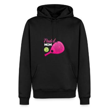 Padel Paddel Schläger Tennis Sport I Geschenk - Männer Premium Bio Hoodie - Schwarz - Vorne - Nico (187cm)