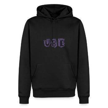 Ube Design für stolze Pinoys - Männer Premium Bio Hoodie - Schwarz - Vorne - Nico (187cm)