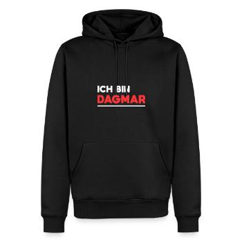Dagmar Name Spruch für stolze Dagmars - Männer Premium Bio Hoodie - Schwarz - Vorne - Nico (187cm)