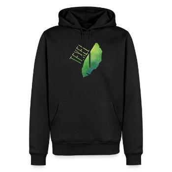 Texel - Männer Premium Bio Hoodie - Schwarz - Vorne - Nico (187cm)