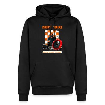 Drift Trike - Sweat à capuche Premium bio Homme - noir - Devant - Nico (187cm)