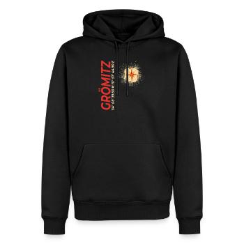Grömitz - Männer Premium Bio Hoodie - Schwarz - Vorne - Nico (187cm)