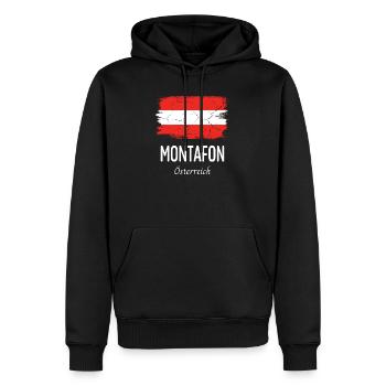 Montafon - Sweat à capuche Premium bio Homme - noir - Devant - Nico (187cm)