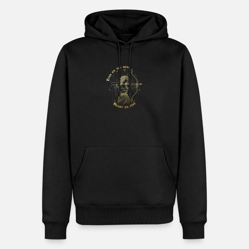 Schütze Sternzeichen Bogenschütze Sternzeichen Geschenk - Männer Premium Bio Hoodie - Schwarz