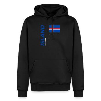auto-désir - Sweat à capuche Premium bio Homme - noir - Devant - Nico (187cm)