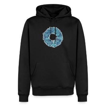 Soundsystem Reggae - Männer Premium Bio Hoodie - Schwarz - Vorne - Nico (187cm)