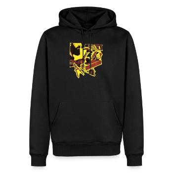 Handwerker Tischler Schreiner Zimmerer Vintage - Männer Premium Bio Hoodie - Schwarz - Vorne - Nico (187cm)