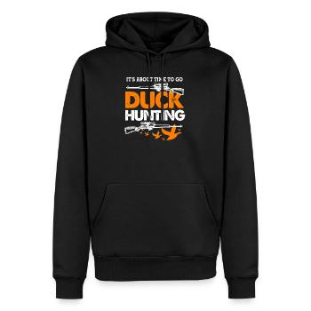 Entenjagd Ente Jagd Jäger - Männer Premium Bio Hoodie - Schwarz - Vorne - Nico (187cm)