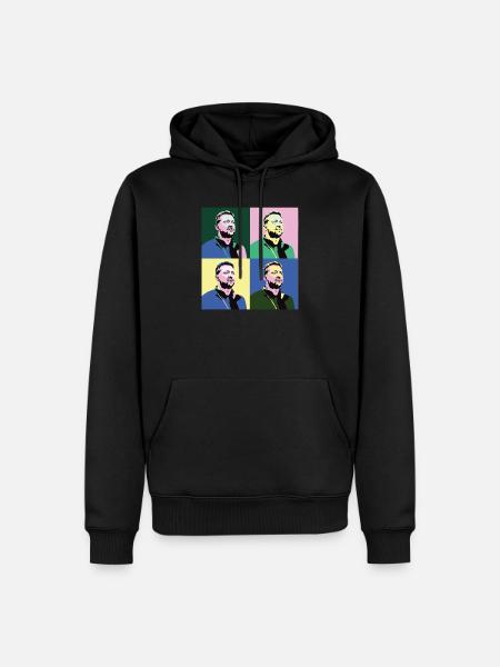 Zelensky Pop-Art - Men’s Premium Organic Hoodie - black