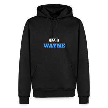 Wayne Name Spruch für stolze Waynes - Männer Premium Bio Hoodie - Schwarz - Vorne - Nico (187cm)