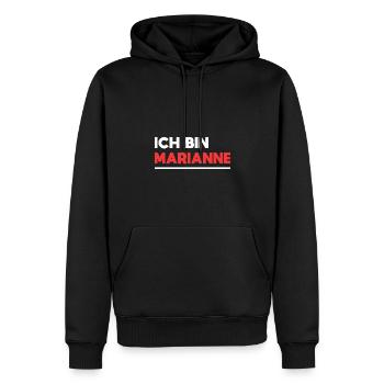 Marianne Name Spruch für stolze Mariannes - Männer Premium Bio Hoodie - Schwarz - Vorne - Nico (187cm)