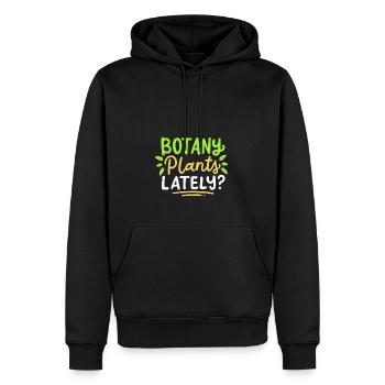Botanik Pflanzen in letzter Zeit - Männer Premium Bio Hoodie - Schwarz - Vorne - Nico (187cm)