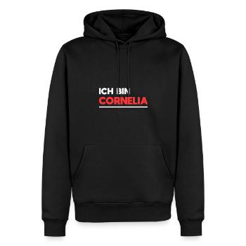 Cornelia Name Spruch für stolze Cornelias - Männer Premium Bio Hoodie - Schwarz - Vorne - Nico (187cm)