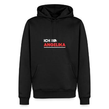 Angelika Name Spruch für stolze Angelikas - Männer Premium Bio Hoodie - Schwarz - Vorne - Nico (187cm)