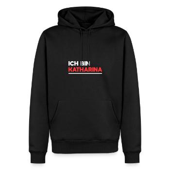 Katharina Name Spruch für stolze Katharinas - Männer Premium Bio Hoodie - Schwarz - Vorne - Nico (187cm)