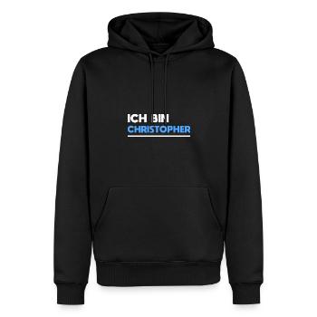 Christopher Name Spruch für stolze Christopher - Männer Premium Bio Hoodie - Schwarz - Vorne - Nico (187cm)