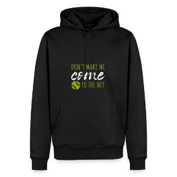 Zwingen Sie mich nicht, ins Netz zu gehen - Männer Premium Bio Hoodie - Schwarz - Vorne - Nico (187cm)