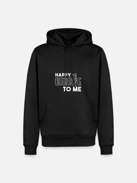 Glückliches Vögelchen für mich - Männer Premium Bio Hoodie - Schwarz