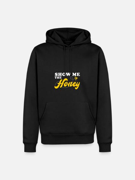 Zeig mir den Honig - Männer Premium Bio Hoodie - Schwarz