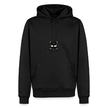 Der unordentliche Ball - Männer Premium Bio Hoodie - Schwarz - Vorne - Nico (187cm)