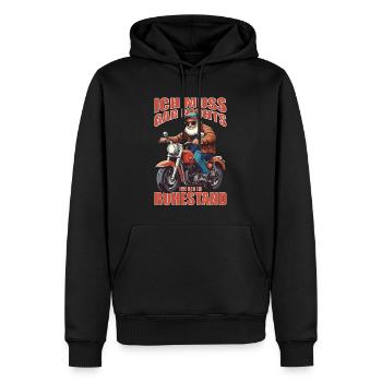 Pensionär Rente Bin im Ruhestand 2024 Lustiges - Männer Premium Bio Hoodie - Schwarz - Vorne - Nico (187cm)