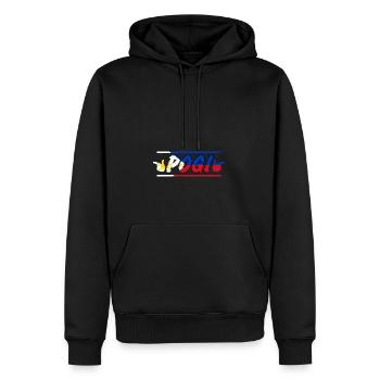 Philippines Filipino Pogi Vintage Sweet I Gift - Men’s Premium Organic Hoodie - black - Front - Nico (187cm)