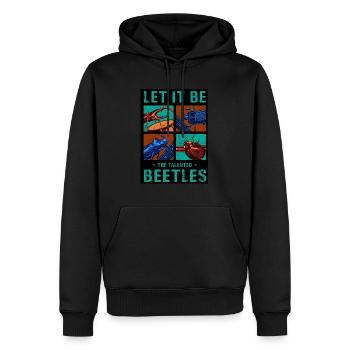 THE BEETLES - Men’s Premium Organic Hoodie - black - Front - Nico (187cm)