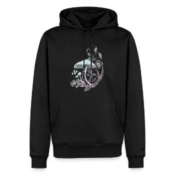 For toadstool fans - Men’s Premium Organic Hoodie - black - Front - Nico (187cm)