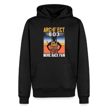 Architecte Bod Like A Dad Bod Dessinateur Drôle - Sweat à capuche Premium bio Homme - noir - Devant - Nico (187cm)