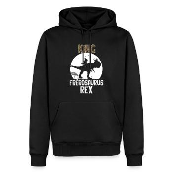 King Frérosaurus Rex - Sweat à capuche Premium bio Homme - noir - Devant - Nico (187cm)