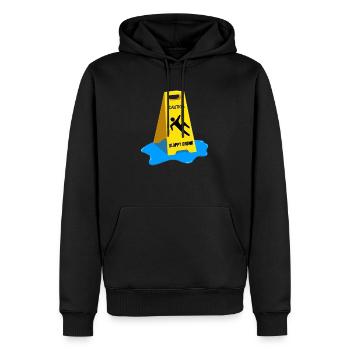 Caution Sloppy Drunk - Men’s Premium Organic Hoodie - black - Front - Nico (187cm)