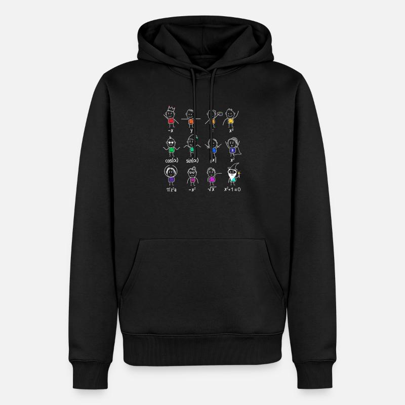 Dancing mathematicans - Men’s Premium Organic Hoodie - black