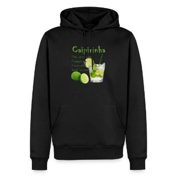 Cocktail Caipirinha - Männer Premium Bio Hoodie - Schwarz - Vorne - Nico (187cm)