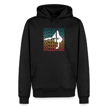 Gymnastique Sports Gymnastique Danse Gymnaste Danse - Sweat à capuche Premium bio Homme - noir - Devant - Nico (187cm)