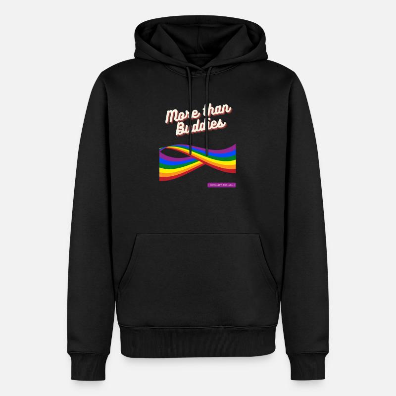 More than Buddies - Sweat à capuche Premium bio Homme - noir