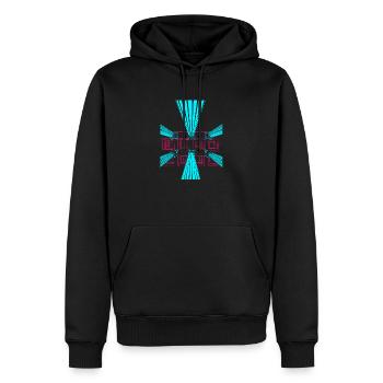 Ancient City - Men’s Premium Organic Hoodie - black - Front - Nico (187cm)