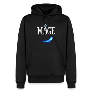 MAGE JDR SORTILEGE PERSONNAGE - Sweat à capuche Premium bio Homme - noir - Devant - Nico (187cm)