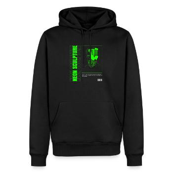 Neon Sculpture - Men’s Premium Organic Hoodie - black - Front - Nico (187cm)