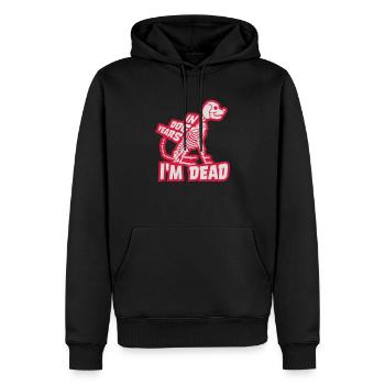 dans les années de chien Mort - Sweat à capuche Premium bio Homme - noir - Devant - Nico (187cm)