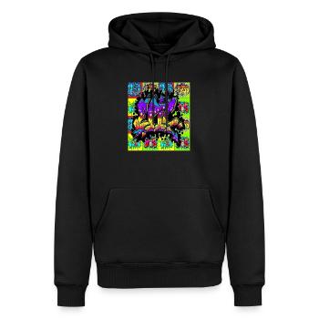 graffiti,rap,spray,skate,street,pop,art,nyc,usa, - Men’s Premium Organic Hoodie - black - Front - Nico (187cm)