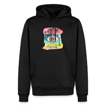 Embrassez votre étrangeté - Sweat à capuche Premium bio Homme - noir - Devant - Nico (187cm)