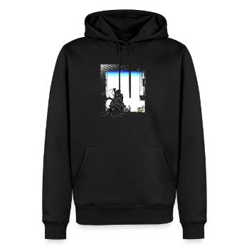 Cowboy Lustiger Cowboyhut Wild Western Country - Männer Premium Bio Hoodie - Schwarz - Vorne - Nico (187cm)