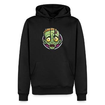 Nettoyage effrayant: zombie mignon - Sweat à capuche Premium bio Homme - noir - Devant - Nico (187cm)