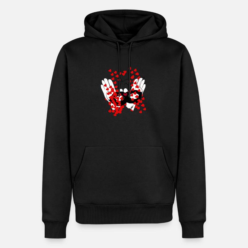 AIME VOLEUR - Sweat à capuche Premium bio Homme - noir