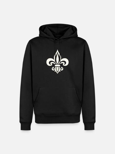 Bold french lily - Men’s Premium Organic Hoodie - black